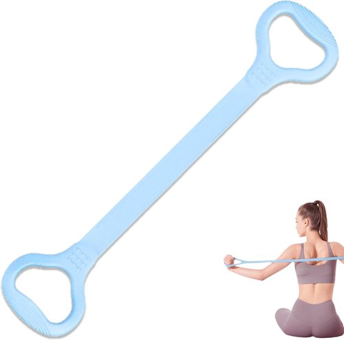 LEZER Figure 8 Resistance Band - Versatile Fitness Elastic Rope for Arm, Back, Chest & Shoulder Workouts | Ideal for Yoga & Pilates