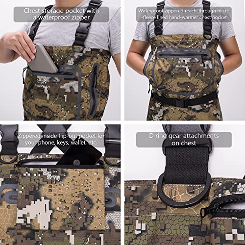Men's Breathable Veil Camo Waders - Medium / Veil Pattern for Hunting & Fishing