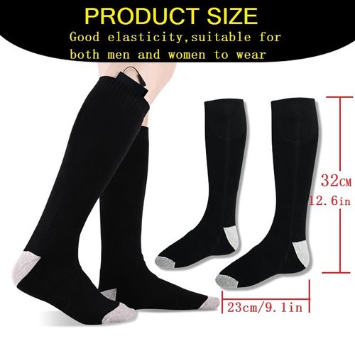 Heated Socks for Men & Women with App Control 5000mAh x2 Rechargeable Electric Heated Socks Up to 9 Hours Washable Warm Socks for Outdoors Work Skiing Hunting Riding Cycling Hiking Camping Xmas Gifts