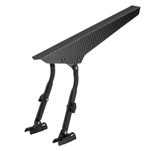 SUKOUSRAM Bicycle Fender for Maintain Road Bike Front/Rear Wheel Adjustable and Lightweight Widen Carbon Fiber Pattern Mudguard