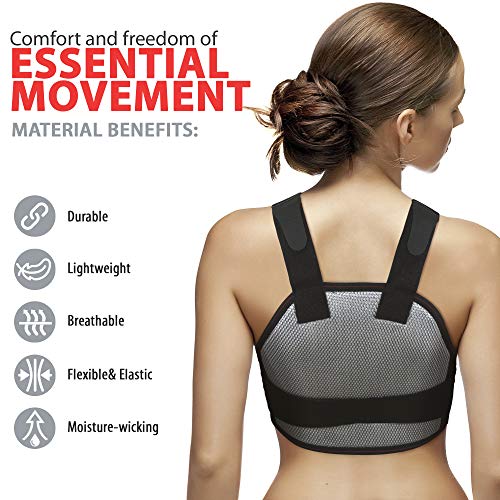 ORTONYX XL Chest Support Brace Post-Surgery Thorax Recovery Vest Black/Gray