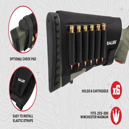 Allen Company Mesa Neoprene Buttstock Shell Holder, Black