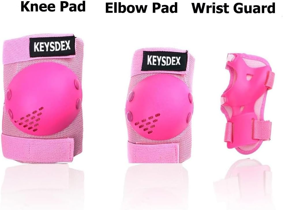 Skiennix Kids Protective Gear Set - Knee, Elbow & Wrist Pads for Ages 3-15 | Perfect for Skateboarding, Cycling & More