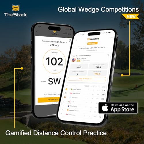 TheStack Radar Portable Golf Launch Monitor with Swing & Ball Speed Tracking