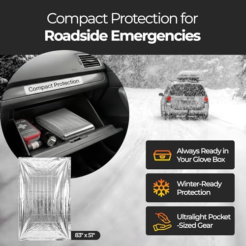 Emergency Mylar Blanket Waterproof Survival Shelter Pack of 1
