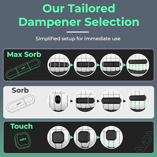 ADV Tennis Dampener with Custom Feel Midnight / Sorb 3 Pack - Racket Shock Absorbers