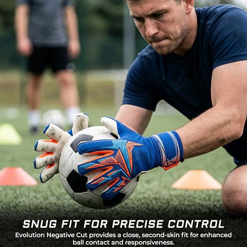 Soccer Goalie Gloves - Reusch Attrakt Freegel Advance, Durable & Flexible, Size 7