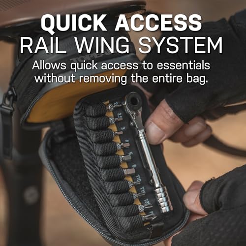Topeak Elementa GearBag EX Compact Bike Seat Bag with Zippered Tool Compartment