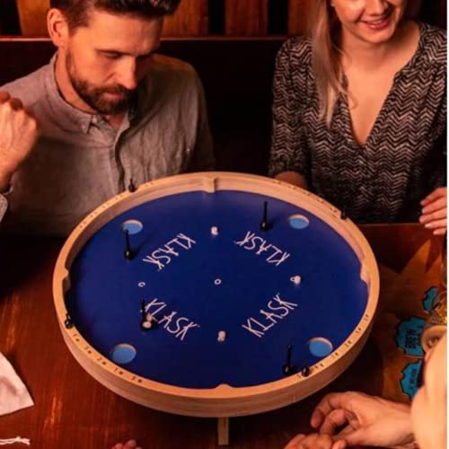KLASK Magnetic 4-Player Tabletop Game - Half Air Hockey, Half Foosball