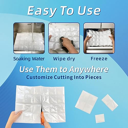 Reusable Ice Pack Sheets for Coolers and Lunch Bags, Flexible Flat Ice Sheets