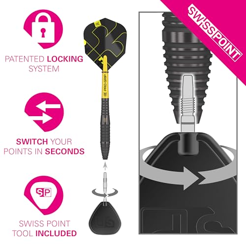 Target Darts Bolide Void 26G Tungsten Dart Set with Swiss Points & Accessories