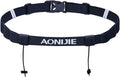 AONIJIE Running Belt - Lightweight Bib Holder with 6 Gel Loops for Men & Women Triathletes