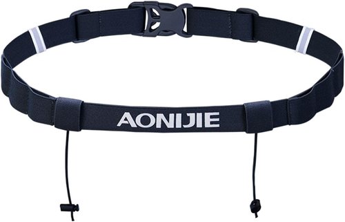 AONIJIE Running Belt - Lightweight Bib Holder with 6 Gel Loops for Men & Women Triathletes