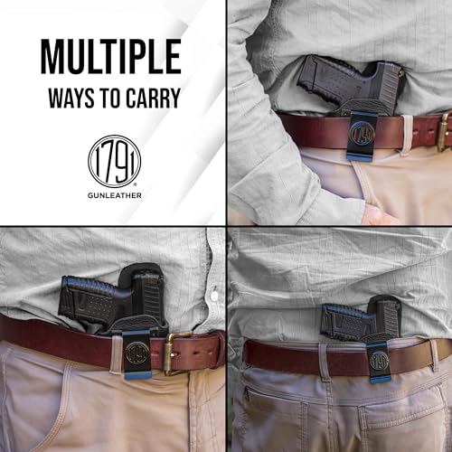 1791 Gunleather IWB Holster for J-Frame & Snub Nose Revolvers - Right Handed Brown Deer Skin