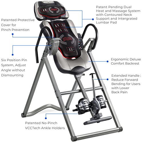 Innova ITM6000 Advanced Heat & Massage Inversion Table for Therapy