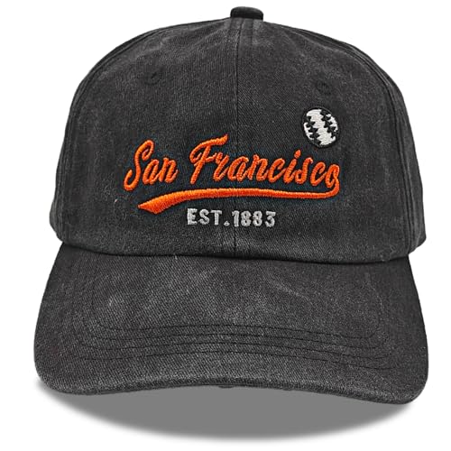 Vintage Embroidered Cap Hat for Men Women Teenagers - San Francisco Style