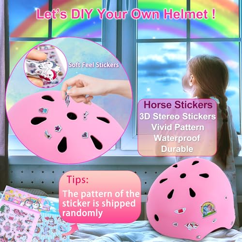 Kids Bike Helmet with Knee and Elbow Pads Set for Toddlers and Kids