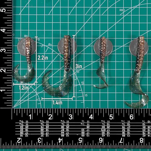 Pink 3-Inch Soft Plastic Fishing Worms - 10 Pack for Bass & Panfish