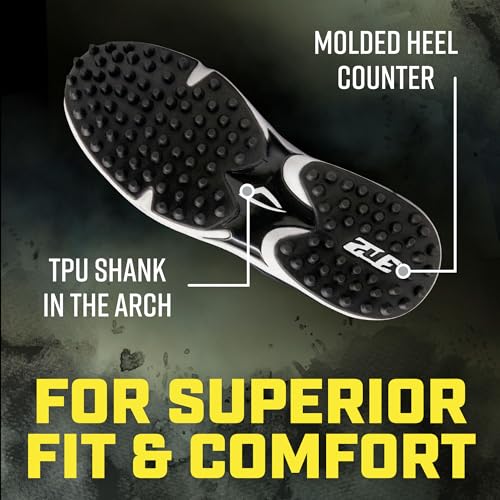 3N2 Mofo Turf Shoes for Men and Women Black 11.5 Baseball Softball Trainers