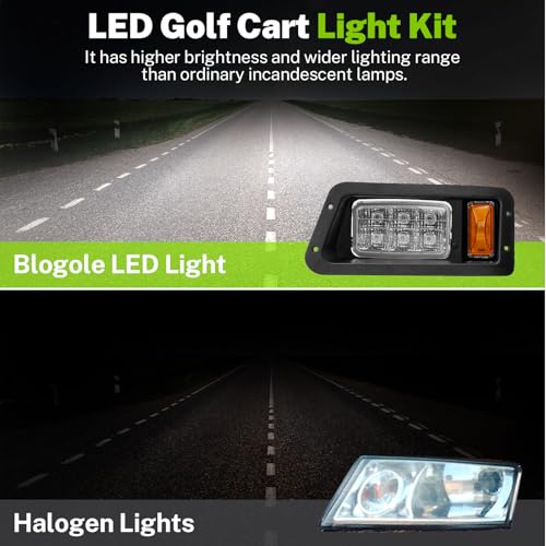 Yamaha Golf Cart LED Headlights & Tail Lights Kit G14 G16 G19 G22