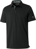 Skiennix Men's Polo Shirts - Stylish Dry Fit Performance Collared Golf Shirts | Short & Long Sleeve Options