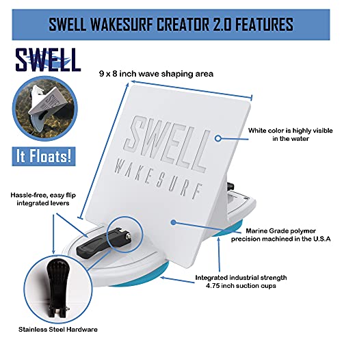 SWELL Wakesurf Creator 2.0 Wave Generator & Surf Shaper for All Boats