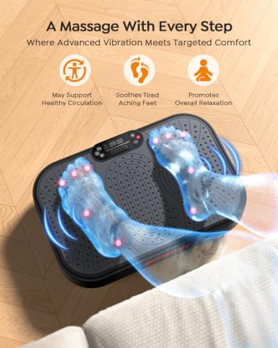 Burever 150W Full Body Vibration Plate for Fitness & Weight Loss