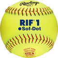 Youth Softballs 10 Inch Pack of 12 - Soft-Dot ASA Fastpitch Softballs for Training and Play