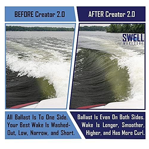 SWELL Wakesurf Creator 2.0 Wave Generator & Surf Shaper for All Boats