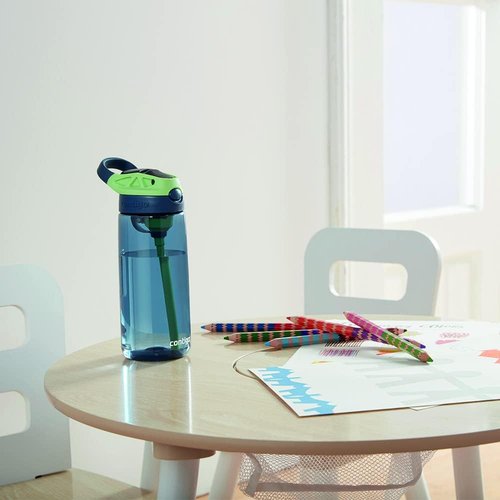 Contigo Kids Water Bottle - AUTOSPOUT Lid for Easy Drinking - 20oz Blueberry