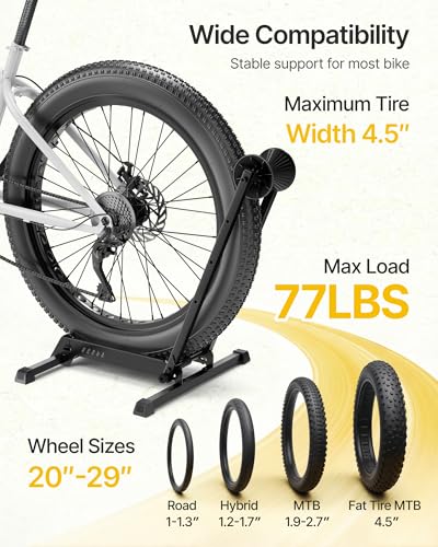 monTEK Bike Floor Stand for 20-29 Inch Wheels, Fits Tires up to 4.5"