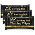TonGass Bowling Ball Cleaner Wipes 3-Pack - 60 Portable Cleaning Wipes for Lane Oil Dirt