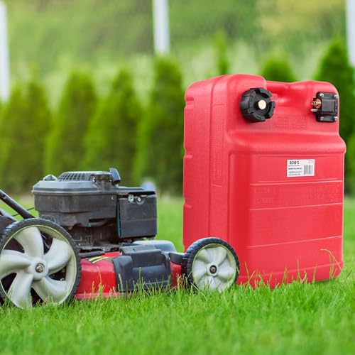 BISupply 6 Gallon Portable Marine Gas Tank with Fill Hose for Small Engines