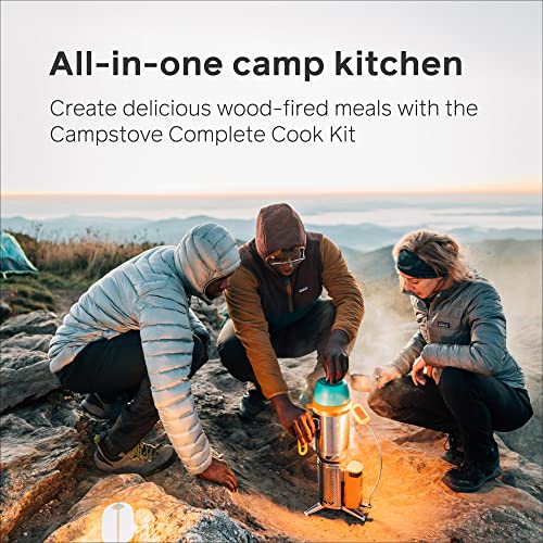 BioLite CampStove 2+ Complete Kit - Wood Burning Camping Stove with USB Charging