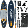 Flyroc 11'6x35'' Extra Wide Inflatable Stand Up Paddle Board for All Skill Levels - Drift Gray / XL