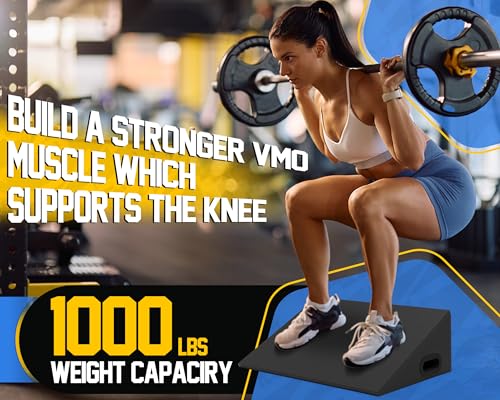 19-Inch Wide Calf Stretching Slant Board for Flexibility & Strength Exercises