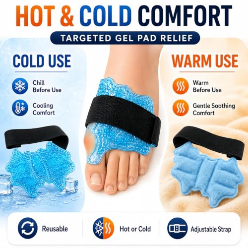 Bunion Corrector Kit with Toe Separator Arch Support Hot Cold Gel Pad - Variation 2