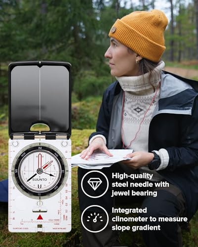 SUUNTO MC-2 Compass with USGS UTM Scales for Professional & Hiking Navigation