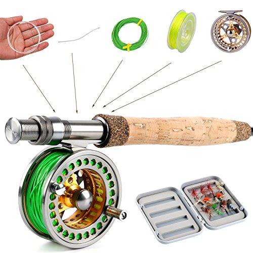 Fly Fishing Combo 5-6 Weight with Lightweight Rod & CNC Reel - Complete Kit