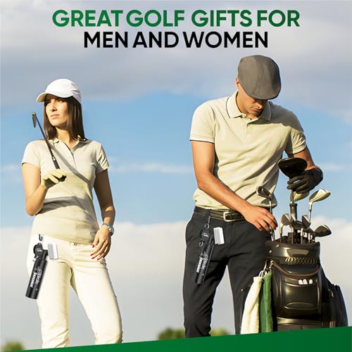 Golf Club Brush Cleaner with Water Spray Bottle & Clip - Maintains Club Grooves