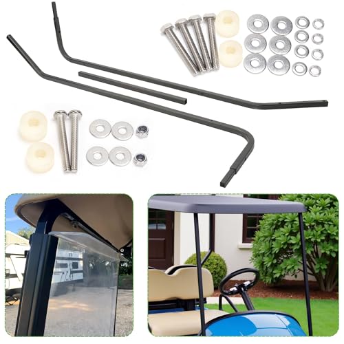 Golf Cart Roof Support Brackets for EZGO TXT 1994-2013 Heavy Duty Steel Replacement Kit
