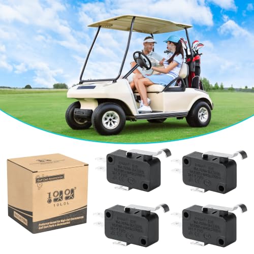 Golf Cart Micro Switch 4 Pack for Club Car DS Precedent 2 & 3 Prong OEM