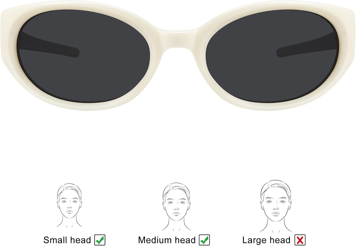 WOWSUN Retro Y2K Wrap Around Sunglasses - Trendy Polarized Shades with UV Protection for Women