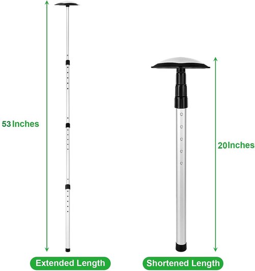 MNKNENG Golf Travel Bag Support Rod Pole Oversized Stiff Arm for Golf Travel Bag Telescoping Aluminum Alloy Golfs Stiff Arm Anti-Impact Golfs Club Travel Protector Stick