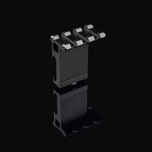 Low Profile Tactical Picatinny/Weaver 90 Degree Angle Mount, 1.37" Long with 3 Slots