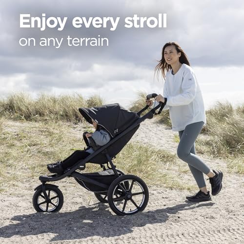 Thule Urban Glide 3 All-Terrain Jogging Stroller - Magnetic Buckle, Black, Single