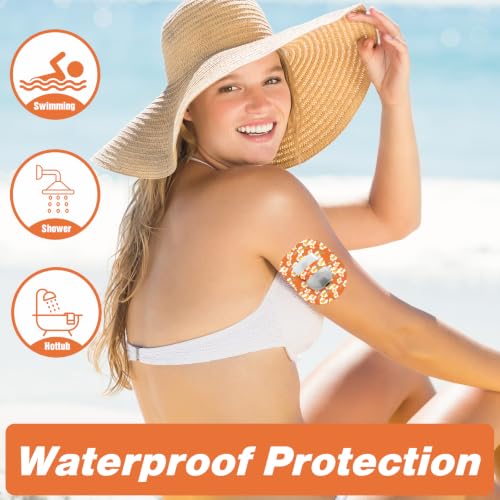 Boho Blooms Omnipod 5 Adhesive Patch with Strap - Waterproof & Skin-Friendly