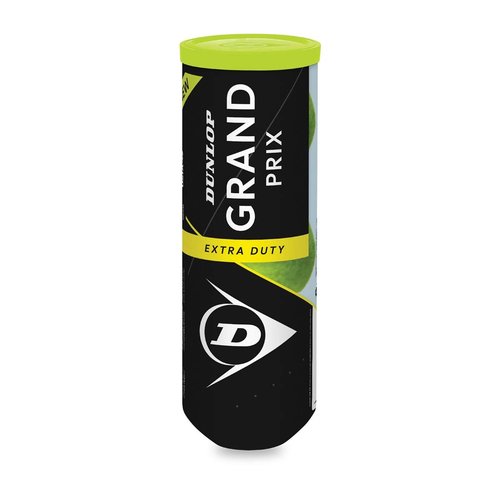 DUNLOP Grand Prix Extra Duty Hard Court Tennis Balls - 3 Ball Can (4 Cans)