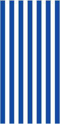 Skiennix Oversized Cotton Beach Towel - Quick-Dry, Absorbent, Lightweight | Striped Blue 32'' x 63''