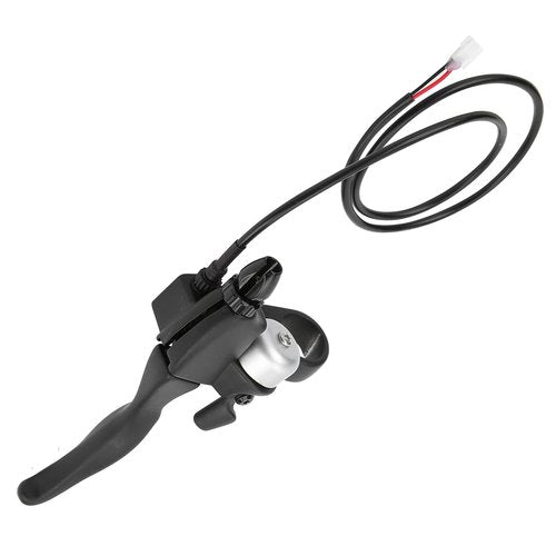 Yosoo Electric Scooter Brake Handle Levers, 8.5in Scooter Handlebar Brake Replacement with Bell, Waterproof Aluminum Alloy Scooter Handlebar Brake Level Electronic Brake Lever Set
